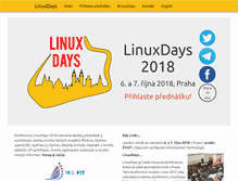 Tablet Screenshot of linuxdays.cz